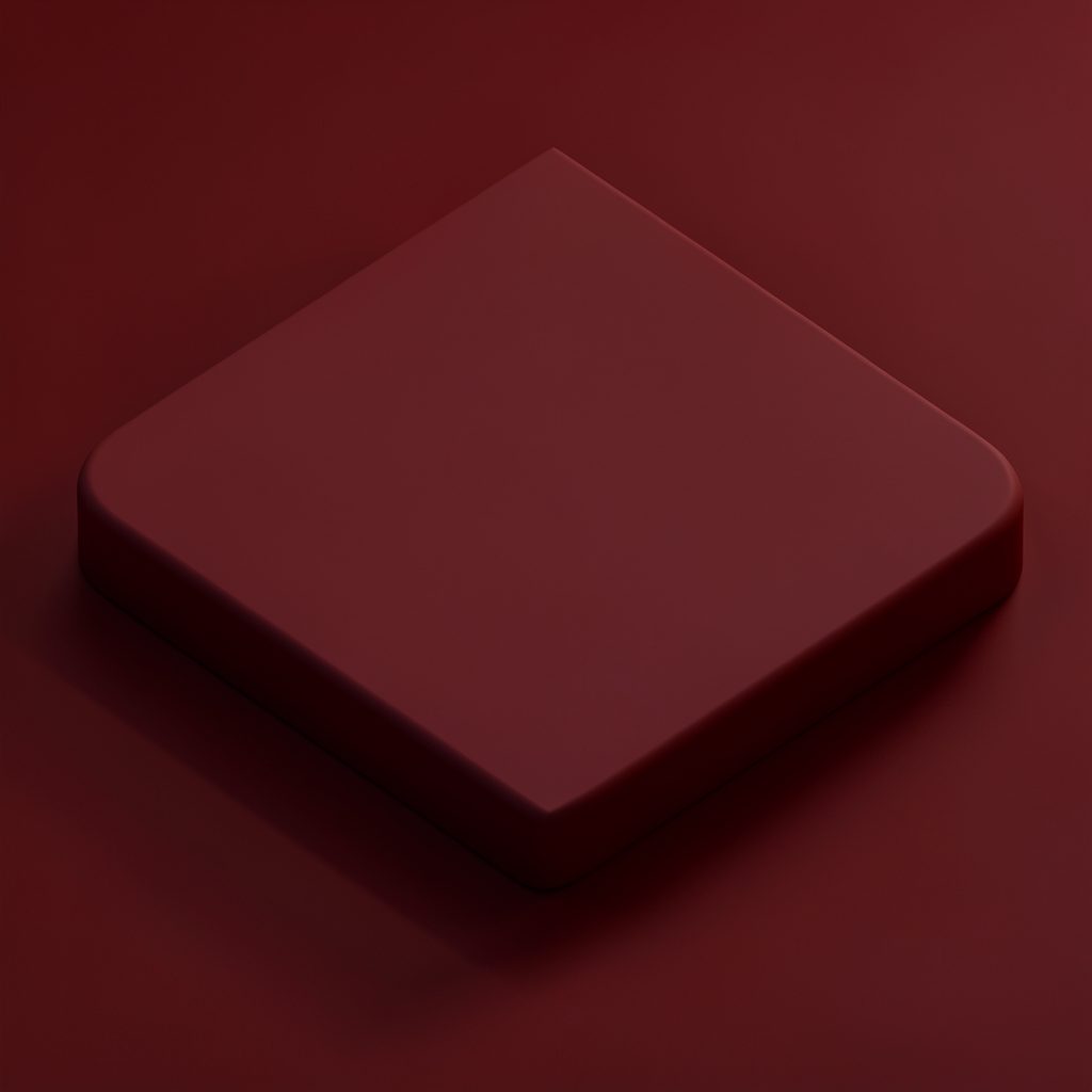 isometric render of a dim candlelit hallway in dark red tones