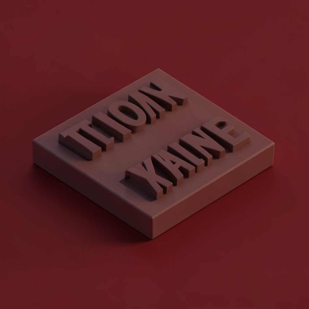 isometric render of ancient stone pillars under a golden desert sky
